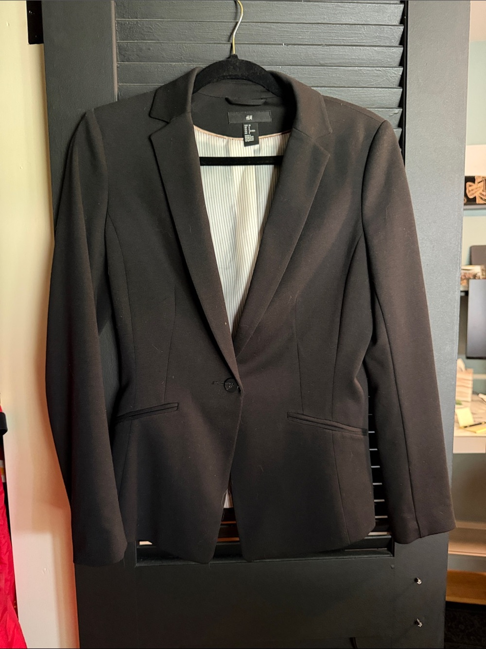 H&M Black Single-Button Women's Blazer